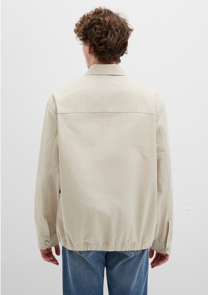 MV Baskılı Ekru İnce Ceket 0211690-70065 indirimleri