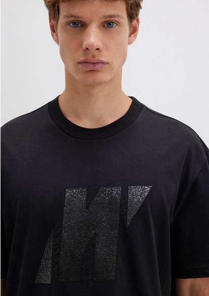 Mavi Pro Logo Baskılı Siyah Tişört 0613086-900