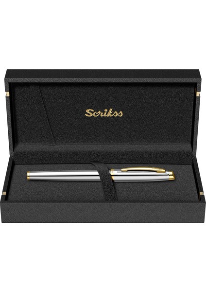 & Wizdesign 39 Dolma Kalem Gold Krom Lüks Kutulu / Ömür Boyu Garantili / Kişiselleştirilebilir