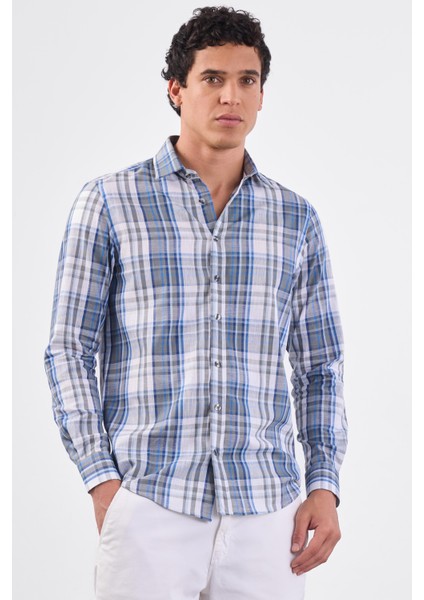 Mavi Erkek Slim Fit Brent Yaka Uzun Kol Gömlek indirimleri