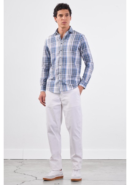 Mavi Erkek Slim Fit Brent Yaka Uzun Kol Gömlek