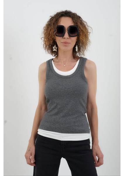 Antrasit Önü Çift Kat Atlet fiyatları