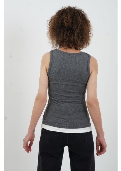 Antrasit Önü Çift Kat Atlet modelleri