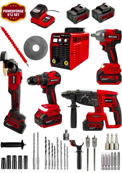 Alman Profosyonel Turbo Kaynak Makinesi Süper 4'lü Set