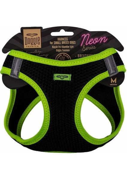 Doggie Havalı Dokuma Neon Küçük Irk Köpek Göğüs Tasması Medium Sarı 38-44 cm indirimleri