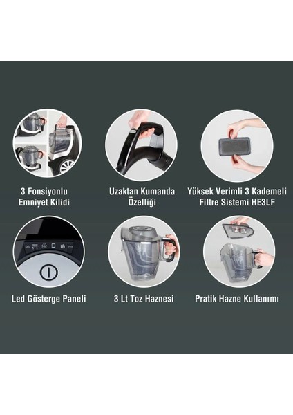 TESLAPLUSET14330 Toztorbasız Elektrikli Süpürge fırsatları