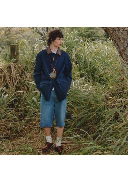 Waterproof Barn Coat Erkek Lacivert Mont TB0A44GB4331 modelleri