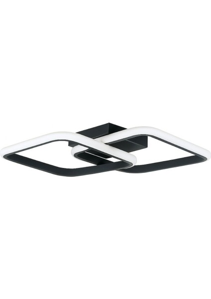 Kira Antrasit Renk Modern Tasarım Salon - Mutfak - Hol Beyaz LED 2 Li Avize modelleri