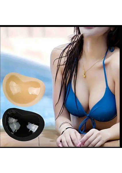 Göğüs Dikleştirme Göğüs Dolgunlaştırıcı Sünger Destekli Push Up Siyah