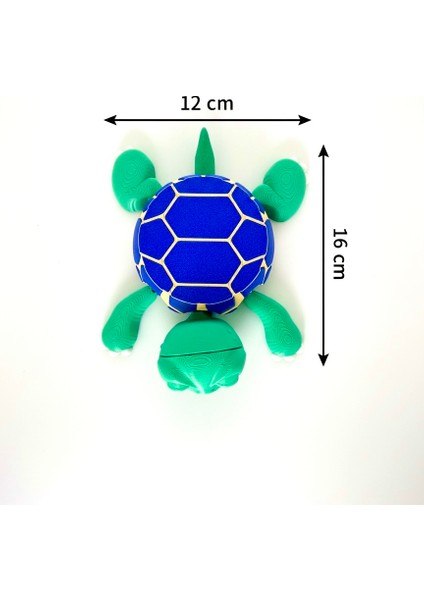 Sevimli Kaplumbağa Bardak Altlığı – Hareketli ve Eğlenceli Kupa Altlığı (Mavi - Sütlükahve Çizgili) indirimleri