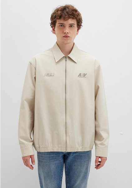 MV Baskılı Ekru İnce Ceket 0211690-70065 fırsatları