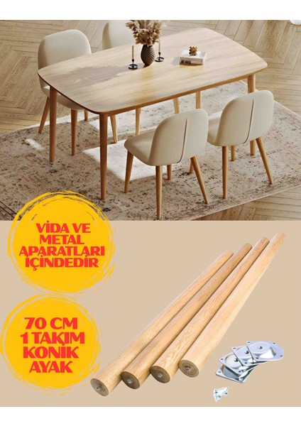 70CM 5'lik Ham Masa Sehpa Ayağı