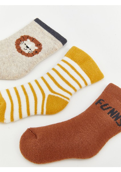 Yeni Sezon Çizgili Erkek Bebek Soket Çorap 3'lü fiyatları