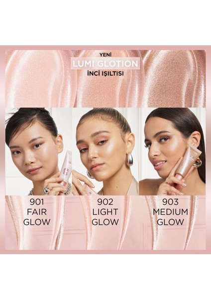 L'oreal Paris Glotion All-In-One Doğal Işıltı 901 - Fair Glow 40 ml Highlighter, Likit Aydınlatıcı modelleri
