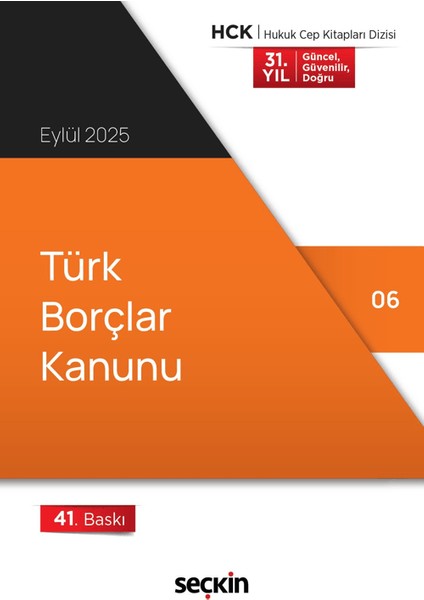 Türk Borçlar Kanunu (Cep Kitabı)