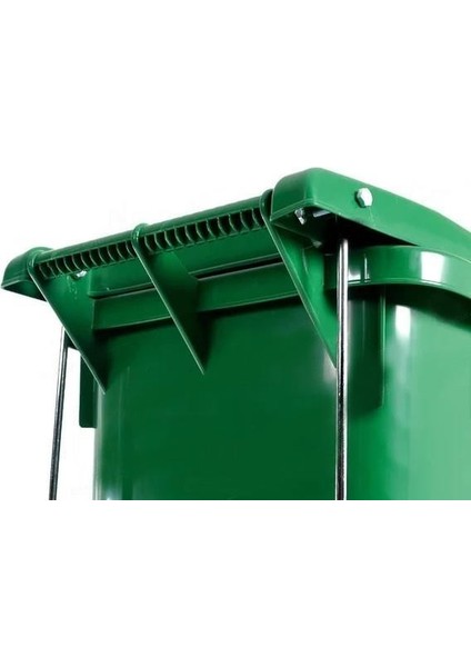 SY-6512 Pedallı Tekerlekli Kapaklı Çöp Konteyneri 240 Lt Yeşil modelleri