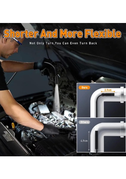 Monitörlü Çift Kameralı 10 mt Sert Kablo Yılan Endoskop Kamera 8 mm 4.3 Inc