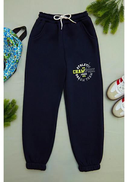 3 Iplik Champion Baskılı Jogger Erkek Çocuk Eşofman Altı
