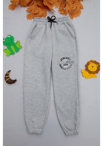 3 Iplik Champion Baskılı Jogger Erkek Çocuk Eşofman Altı