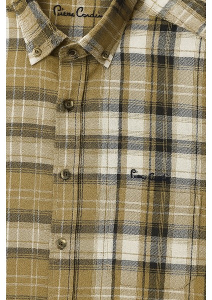 Klasik Kareli Melanj Uzun Kol Gömlek Pier Chuvin fırsatları