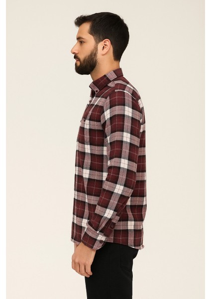 Klasik Kareli Melanj Uzun Kol Gömlek Pier Chuvin fiyatları