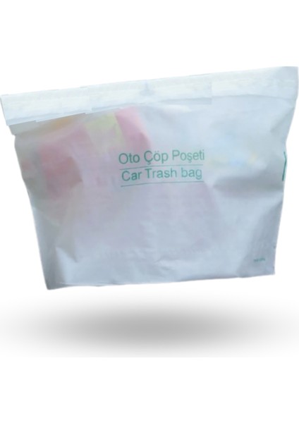 Büro Ev Ofis Arabası Için 20ADET Araba Içi Yapışkanlı Oto Çöp Poşeti Seti