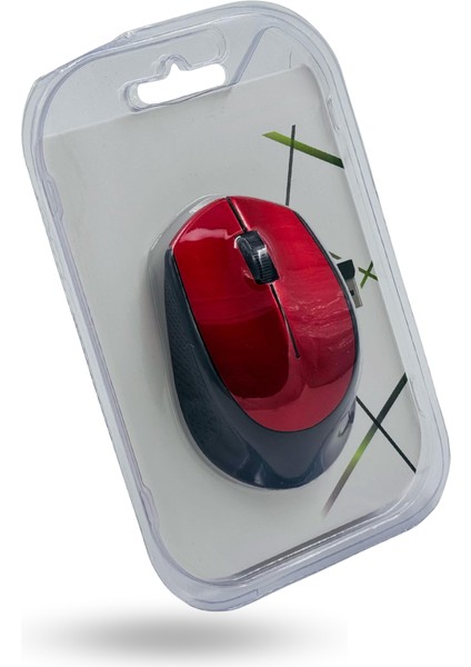 Büro Ev Ofis Bilgisayarı Için Kırmızı Wifi Kablosuz Mouse