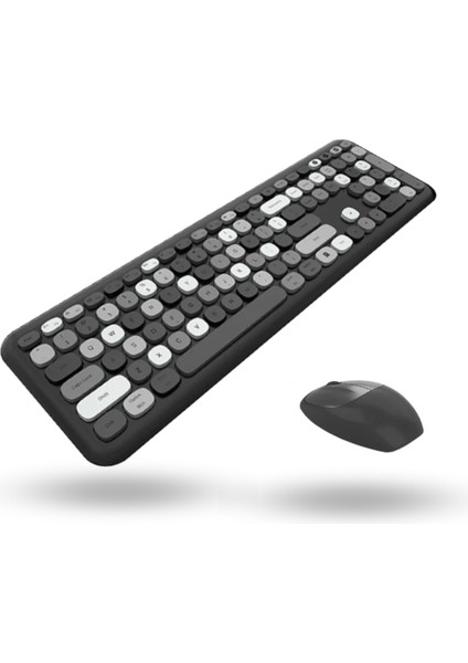 Büro Ev Ofis Bilgisayarı Için Sevimli Siyah Klavye Mouse Seti
