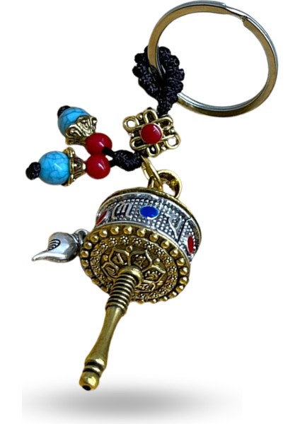 Büro Ev Ofis Hediyesi Için Metal Tasarım Şans Çarkı Anahtarlık