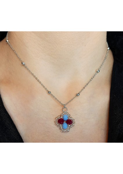 Trabzonspor Bordo Mavi Taraftar Kolye – Kristal Taşlı Yonca Kolye – Kadın Erkek Kullanıma Uygun Şık Takı – Taraftar Hediyelik Kolye – Şans Yoncası Figürlü Aksesuar - Modern Spor Şık fırsatları