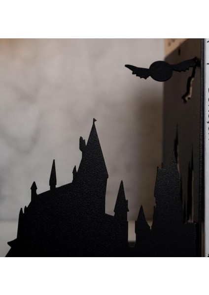 Harry Potter Figürlü Dekoratif Metal Kitap Tutucu Kitap Desteği Ev ve Ofis Aksesuar