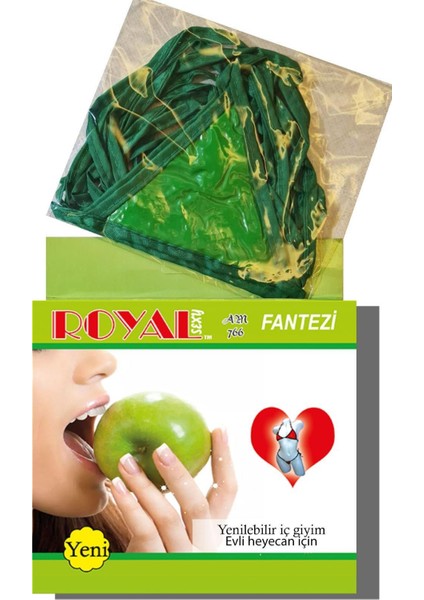 Fantezi Yenilebilir Elma Aromalı Iç Çamaşırı Takımı fırsatları