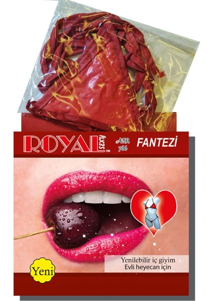 Fantezi Tüketilebilen Yenilebilir Kiraz Aromalı Iç Çamaşırı Takımı