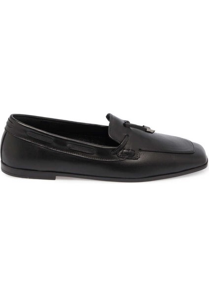 Siyah Hakiki Deri Kadın Loafer - K24I1AY67450-A23