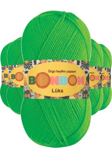 5 Adet Lüks Patik Ipi Yünü Neon 98395