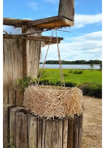 Hasır Avize - El Yapımı Doğal Kirpi Avize Bohem Aydınlatma