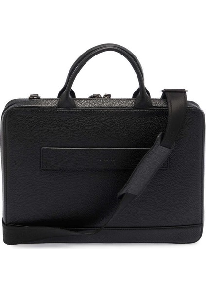 Siyah Hakiki Deri Erkek Evrak Çantası - S1EV00032171-A41