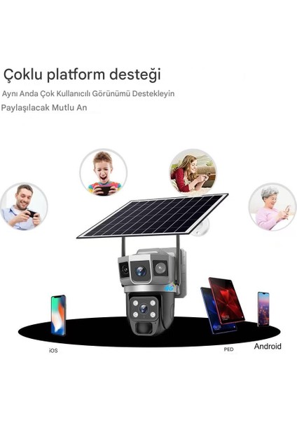 4g Solar Full Hd Sım Kart, Sesli Alarmlı ve Su Geçirmez Yerleşik Bir Metal Kasaya Sahiptir fırsatları