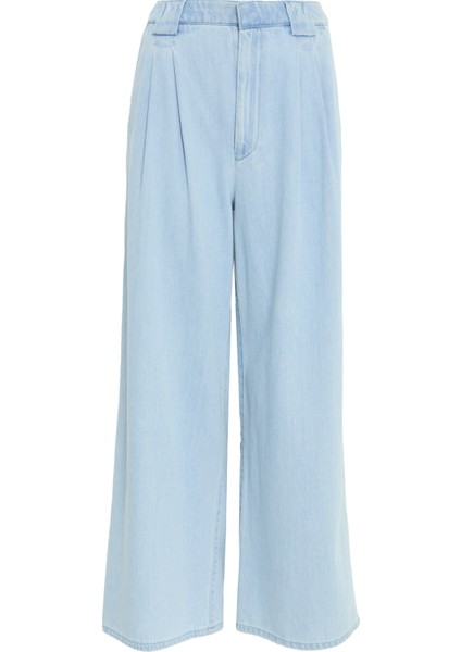 Yüksek Bel Tailored Wide Leg Jean