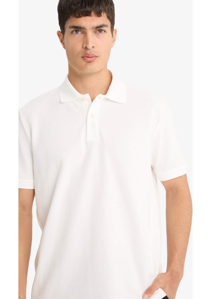 Regular Fit Polo Yaka Pike Kısa Kollu Tişört E9504AX25SM