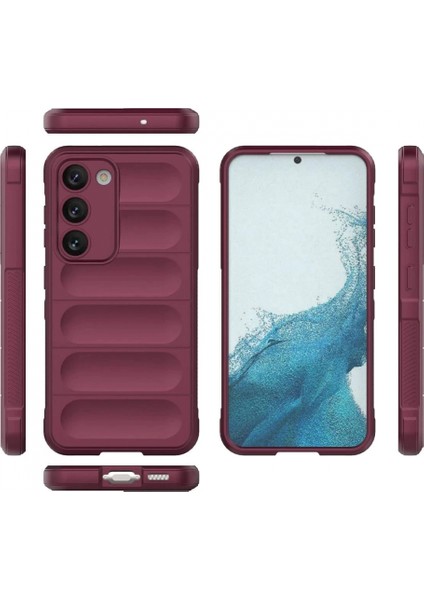 Samsung Galaxy S23 Plus Kılıf Optimum Silikon - Bordo modelleri