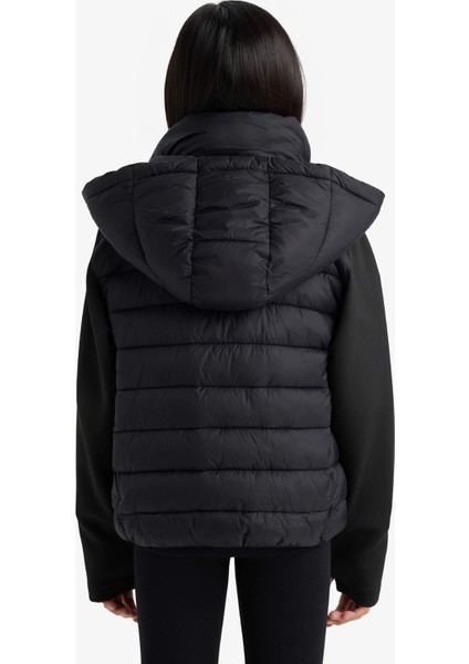 Kız Çocuk Çıkarılabilir Kapüşonlu Fermuarlı Mont F3563A825AU