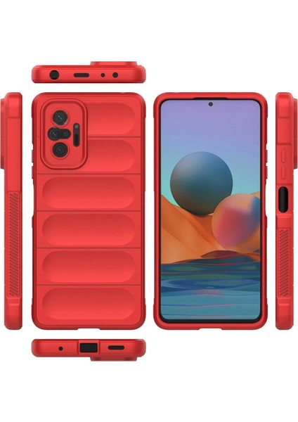 Xiaomi Redmi Note 10 Pro Kılıf Optimum Silikon - Kırmızı modelleri