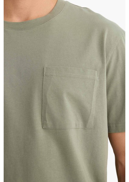 Bisiklet Yaka Penye Kısa Kollu Tişört F9767AX25SM indirimleri