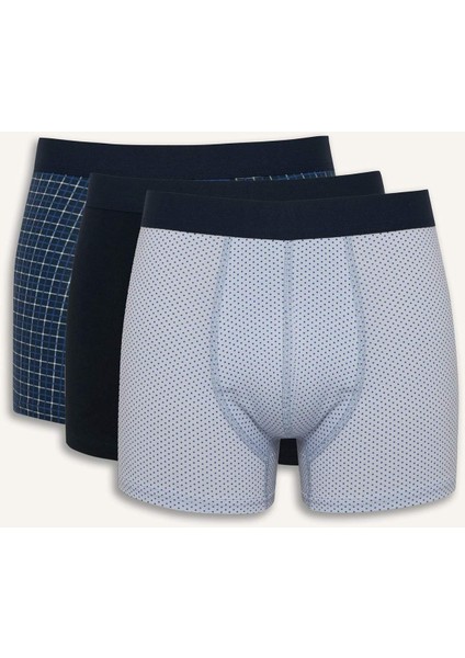 Regular Fit Puantiye 3'lü Boxer F9031AX25AU