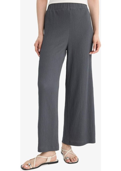 Beli Lastikli Düz Paça Bürümcük Pantolon F6166AX25SM fırsatları