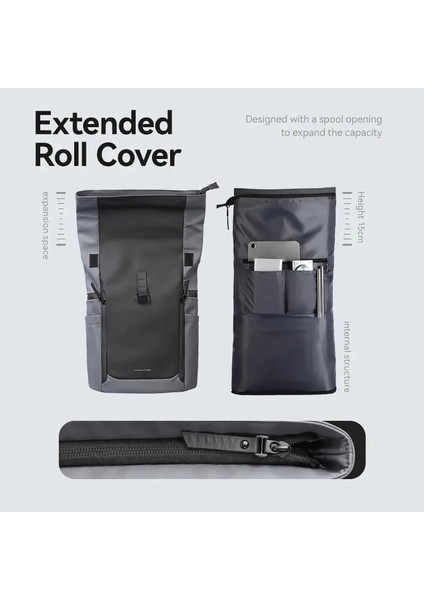 Dynapack 17.3 Inch MR3807_11 Siyah Gri Renk Sırt Çantası 40X30X13 modelleri