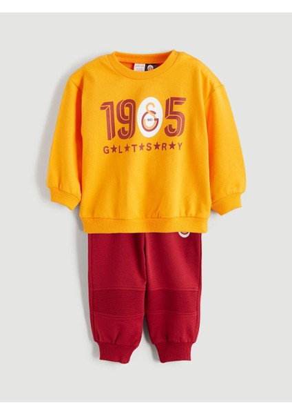 Galatasaray Lisanslı Erkek Bebek Sweatshirt ve Eşofman Altı (W5)