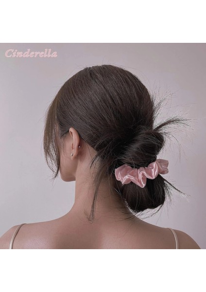 %100 Saf Ipek Kadın Scrunchie Saç Tokası 3.5cm - Yumuşak Rahat Uyku Için Simit Lastik Toka Model-5 fırsatları