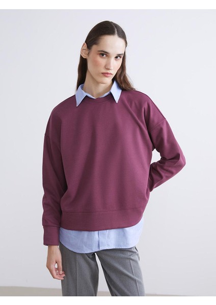 Bisiklet Yaka Kadın Sweatshirt (W5)